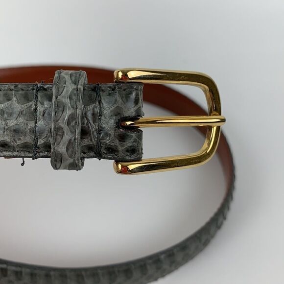 Unbranded genuine snakeskin women’s gray belt - Picture 3 of 8
